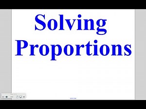 Algebra Lesson 2-6: Solving Proportions