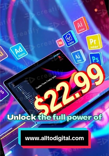 WWW.ALLTODIGITAL.COM 🎉 Get Adobe Products with a Lifetime License for ONLY $22.99! 🎉 This week only, grab all Adobe products for **Windows and Mac** with a **lifetime license** for just $22.99 at AllToDigital.com. Instant delivery straight to your email! 👉 Buy Now and Save Big! #Adobe #TechDeals #DigitalProducts #LifetimeLicense #WindowsMac #SoftwareSale #Discounts #InstantDelivery #CreativeTools #TechTrends #DigitalDesign #MacSoftware #WindowsSoftware #SoftwareDiscount #DealAlert #ContentCre