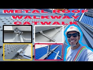 How to install a metal roofing walkway or catwalk || Dean Arwin TV