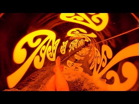 BEST Translucent Light Effects in a Waterslide Ever! Tonga Twister at Aquatica