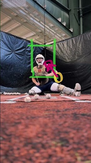 Visual representation of how to win more strikes! Here we have a LH slider (pitch shape