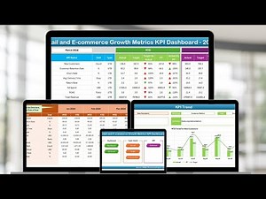 Retail and E commerce Growth Metrics KPI Dashboard in Excel