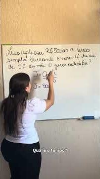 Juros simples sem complicação! Aprenda de forma fácil e rápida. #matematica #enem #concurso #ensino