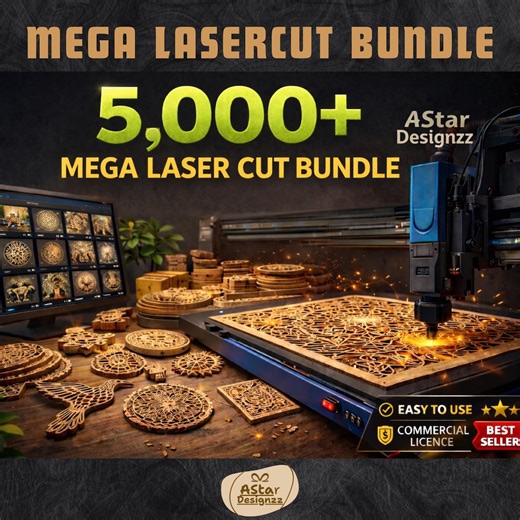 Laser Cut Files 5000+ Mega Bundle Set DXF SVG 3D 2D Designs CNC Cutting File Pack Cdr Ai Eps Vector Engraving Pattern Template - Etsy UK