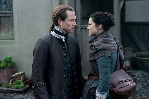 How is Frank Randall related to Black Jack Randall in Outlander?