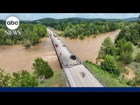 Dozens rescued from Missouri flash flooding
