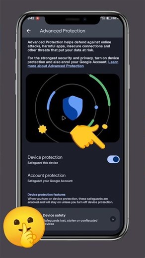 Advanced Protection Kya Hai? Enable Kaise Kare Mobile Se | Android Security Settings 2026 #Shorts