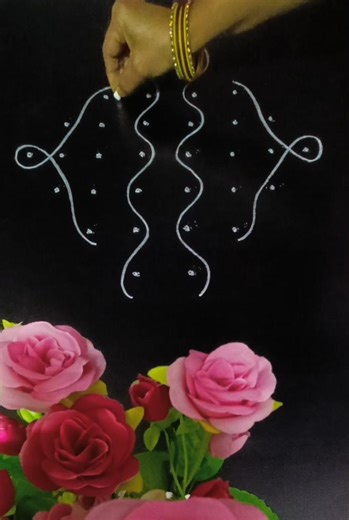 7*2*1 dots small beginners rangoli melikala muggulu #trending#kolam#viral#shortsfeed#youtube