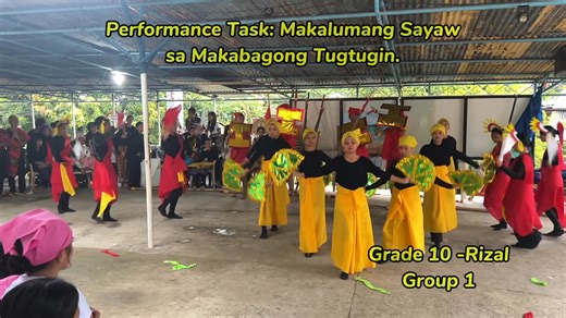 15 reactions | Grade 10-Rizal Group 1. 1st Place Winner. Performance Task-Makalumang Sayaw sa Makabagong Tugtugin. #Sayaw #StudentsLife #PerformanceTask | Nahs Yaj Vibes | Facebook
