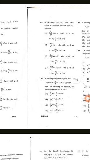 integral equation and boundary value problems | p- 2 | pyq | msc 4 sem | ‪@Allaboutmathematics8765‬
