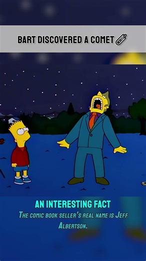 Bart discovered a comet☄ #thesimpsons #edit