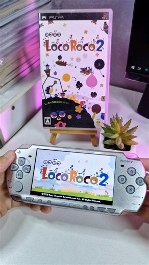 LocoRoco 2 on PSP !! Fun & Unique Gameplay 😍 #retrogaming #psp #locoroco #playstation #relaxing