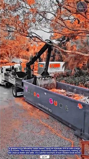 Simple & Precise: Grapple Truck Hydraulic Arm for Efficient Debris Removal and Waste Management