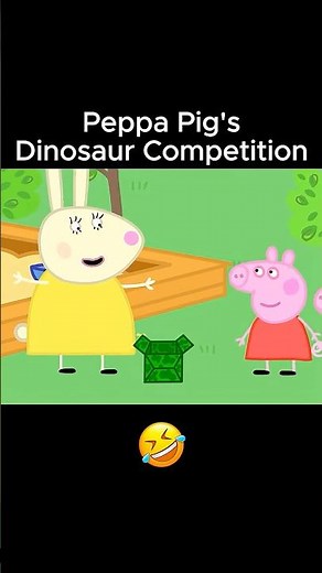 Peppa Pig's Dinosaur Competition! 🤣 Part 2 #peppapig #peppa #animation