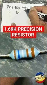 1690 Ohm Precision Resistor Color Code Explained | 1.69kΩ Resistor Tutorial #Shorts