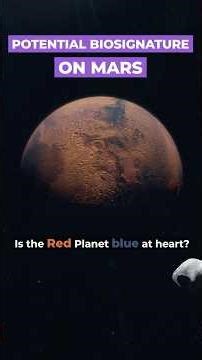 Potential Biosignature on Mars