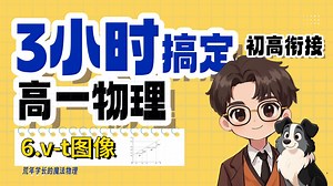 高中物理最重要的图像v-t图怎么看？【北大物理莫荒年】