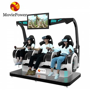 [Hot Item] Vr Arcade 3 Seats Virtual Reality Simulator Arcade Game Machine