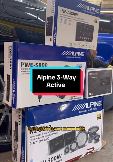 Alpine 3-Way Active Speaker System Recommendations