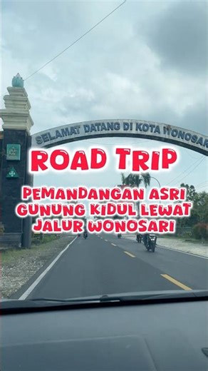 Pemandangan asri gunung kidul lewat jalur wonosari #gunungkidul #wonosari #jogja #jalanjalan