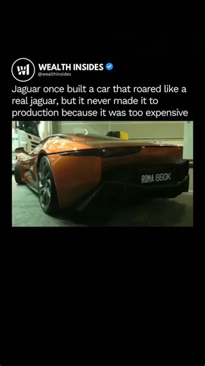 News | Technology | Business on Instagram: "Follow (us) @wealthinsides for more tech updates! Back in the early days of experimental automotive engineering, Jaguar attempted something no other car manufacturer had ever dared to try — creating a machine that didn’t just perform like a beast, but sounded like one too. The idea was simple on paper but wild in reality: build a car whose engine roar mimicked the deep, powerful growl of an actual jaguar. To pull this off, engineers worked with advance