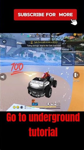 how to go the underground free fire tutorial ✅ #freefire #underground #tutorial #freefiretelugu #tip