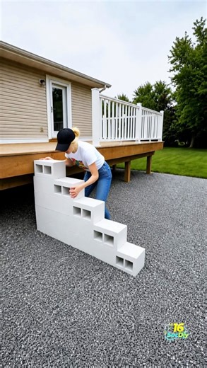 Turn Concrete Blocks into Beautiful Backyard Steps 😍🌱