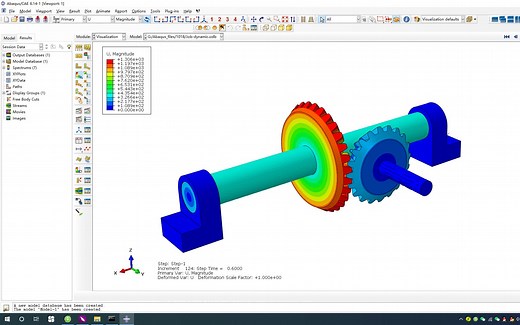 【Abaqus】第六十五讲：多体动力学分析-齿轮-轴-支座系统