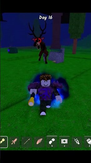 Hard Mode Hungry Deer Nightmare in 99 Nights In The Forest | #roblox #robloxjumpscare #99nights