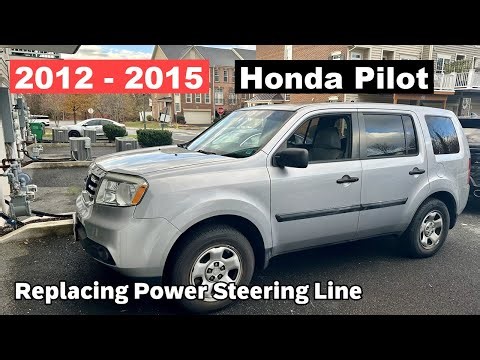 DIY 2012 2013 2014 2015 Honda Pilot Power Steering Line Replacement