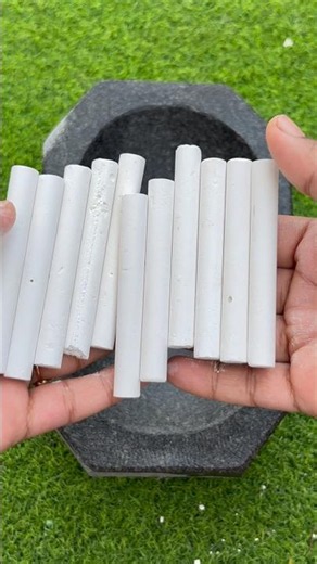 11 white chalk crushing so satisfying |ASMR 🤍