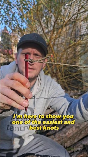 Mastering the Marlin Spike Hitch: Secure Tent Stakes Every Time #camping #outdoors #howto