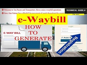 eWaybill Registration | How to Generate e Waybill