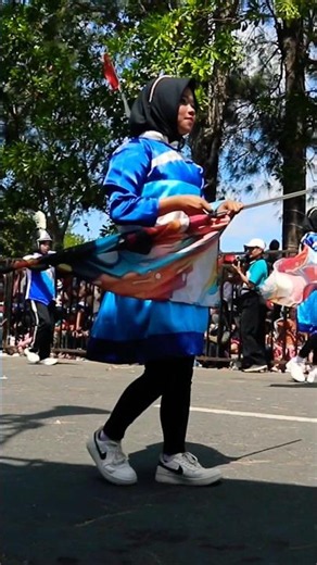 Color Guard Marching Band Flag Waving