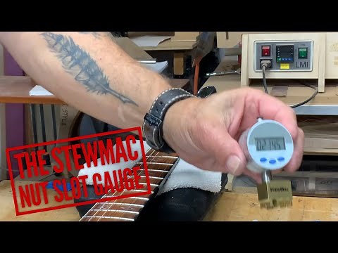 The Stewmac Nut Slot Gauge