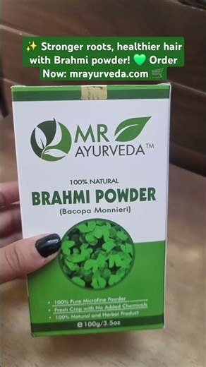Brahmi Powder for Hair Growth | Best Natural Remedy for Strong & Healthy Hair ✨ #longhairgoals