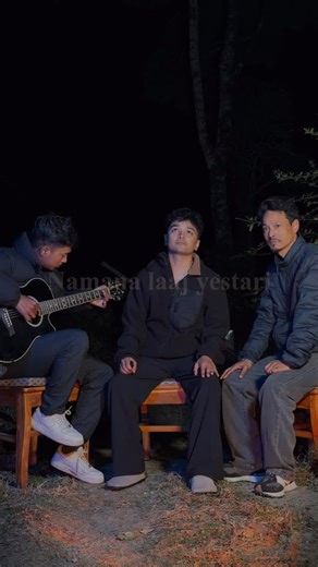 Anmol Thapa on Instagram: "You all asked to see my dad… here he is ❤️ A song, a moment, a memory. With Dad & a talented friend @pras_hant__04 on guitar 🎸 🎶 Namana Laaj Yestari (Original) – @NST_ktmrocky Cover version | All rights belong to the original owner #reelitfeelit #song #reels #songcover"