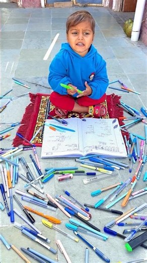 Rudra ke sare pen 🖋🖊 kharab ho gaye #shorts #pencil #school #maa