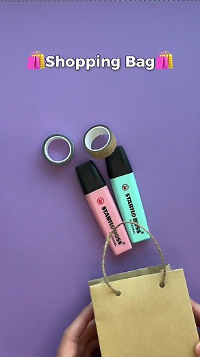 DIY Shopping Bag Craft Ideas with Material Handles