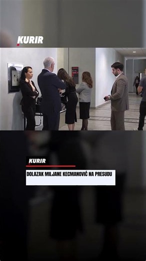 Na presudu sebi i svom suprugu Vladimiru Kecmanoviću došla je Miljana Kecmanović.