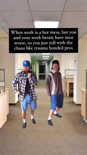 6M views · 56K reactions | Same  different day #work #workbestie #workhumor #workbesties #workplacehumor #workmemes | gnarlyoodles | Facebook