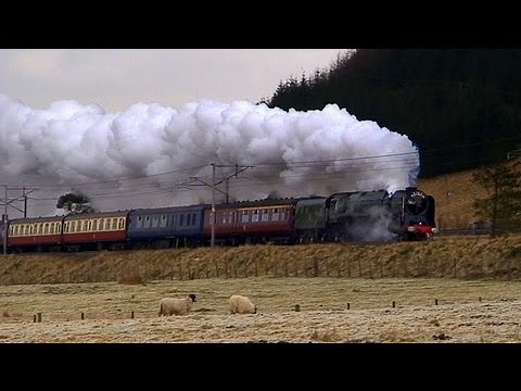 BR Standard 8 Pacific 71000 Duke Of Gloucester Blitzes Beattock Bank at 57mph (2008)