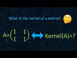 Kernel of a matrix | How to determine it! | Linear Algebra | Math2Go