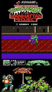 Teenage Mutant Ninja Turtles 3 - Scene 4 -Boss: Leatherhead Part 40 #TMNT3 #NES #RetroGaming
