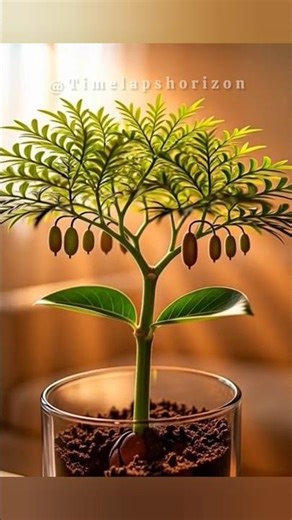 Dwarf Tamarind Tree 🌳 | Growing Tamarind in Pot Timelapse #shorts#asmr#viral#ytshorts