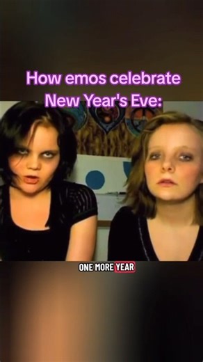 How emos celebrate New Year's Eve 🖤 #emo #scene #alternative #goth #poppunk