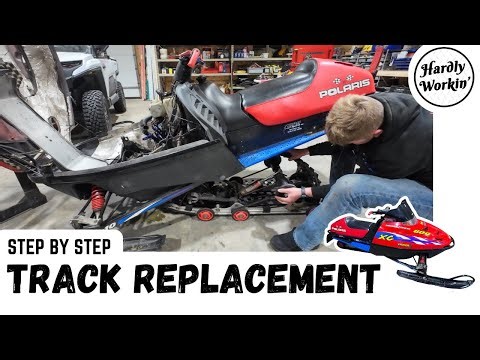 How To Replace A Snowmobile Track - Polaris XC 600