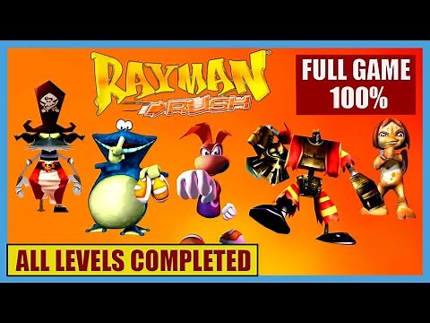 Rayman Rush 100% - ALL LEVELS COMPLETED (PlayStation)