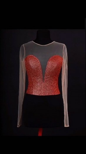 HOW TO MAKE DEEP ILLUSION NECKLINE TUTORIAL. FULL VIDEO ON OUR YOUTUBE CHANNEL AT GB FASHION WORLD. LINK IN THE BIO @gb_fashion_academy #sewingtutorial #illusionneckline #learntosew #learningtosew #sewingprojectsforbeginners #sewingproject | GB Fashion Academy