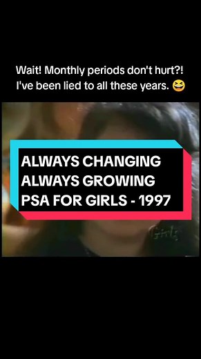1997 puberty education film for girls #psa #fyp #tv #90s #90sthrowback #90skids #90skid #90saesthetic #educational #viralvideo #viraltiktok